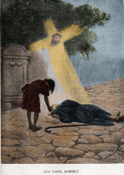 Quo vadis dominatesJAN STYKA（1858-1925）がヘンリク・シエンキェヴィッチの小説「Quo Vadis」のために描いたイラスト（第23章）。 作： Jan Styka