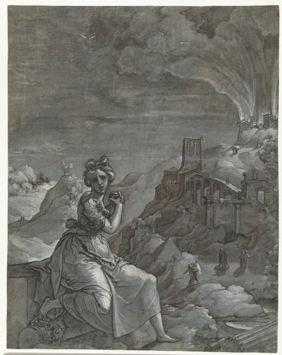 カサンドラ、トロイの破壊を悼む1550-55 作： Jan Swart Van Groningen