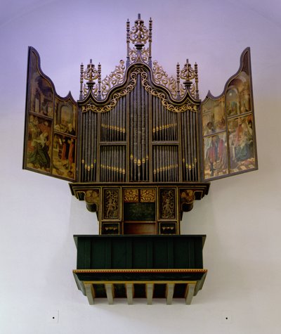 塗られたオルガン、1526 作： Jan Swart Van Groningen