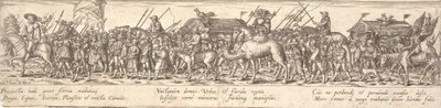 荷物車を持った兵士の信仰と馬に乗った死 作： Jan Theodor de Bry