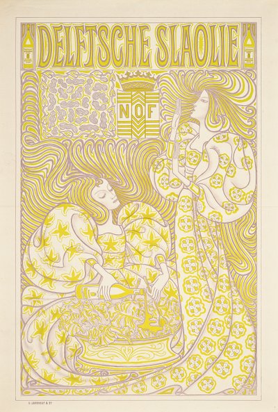デルフトサラダオイルの広告ポスター、1894 作： Jan Toorop