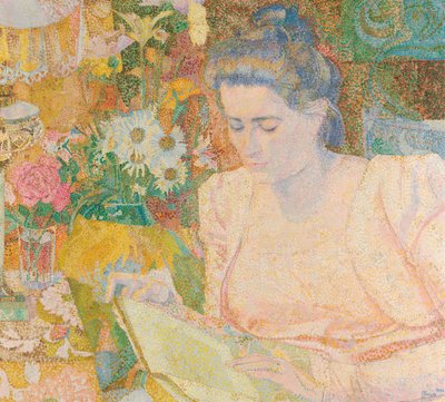 マリージャネットデランゲ夫人の肖像、1900年頃 作： Jan Toorop
