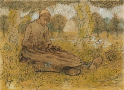 春の少女c。 1885-90 作： Jan Toorop