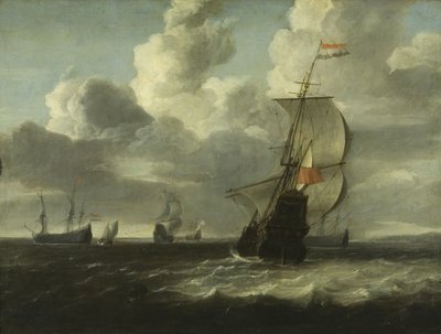 海景「出陣する軍人」1660年頃（油彩・キャンバス 作： Jan Theunisz. Blanckerhoff