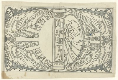 装丁のデザイン: Louis Couperus, God en Gods, 1903 作： Jan Toorop