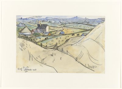 テクセルのクーグの砂丘からの眺め 作： Jan Toorop