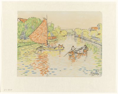 ヴェーレの運河 作： Jan Toorop