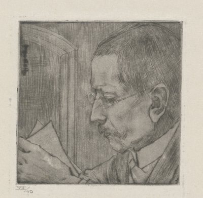 ポートレット・ヴァン・エギディウス・ティマーマン 作： Jan Toorop