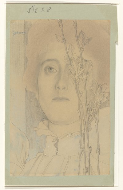 見知らぬ女性の肖像 作： Jan Toorop