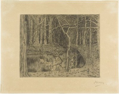 池と白鳥のいる森 作： Jan Toorop