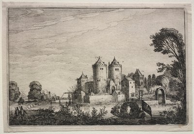 二つの塔を持つ城 作： Jan Van de Velde