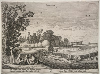 12か月：8月。 作： Jan Van de Velde