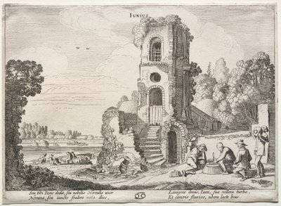 12か月：6月。 作： Jan Van de Velde