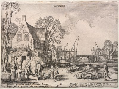 12か月：11月。 作： Jan Van de Velde