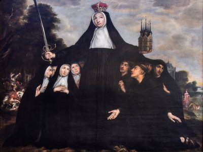 ヤン・ヴァーホーヴェン（1642-1676） ベギンと乞食の守護神としての聖ベッガ ベギナージュ教会 メヘレン 19-08-2023 作： ジャン・バーホーベン