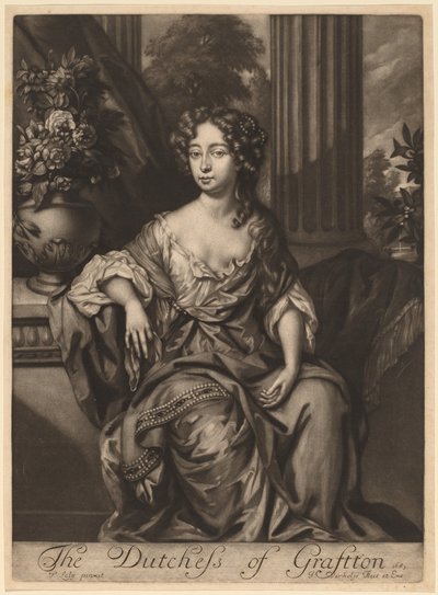 グラフトン公爵夫人 作： Jan Verkolje I after Sir Peter Lely