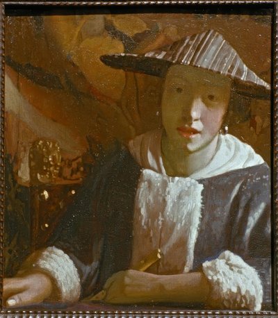 フルートを持つ少女 作： Jan Vermeer van Delft