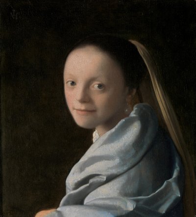 若い女性の研究、ca。 1665-67。 作： Jan Vermeer van Delft