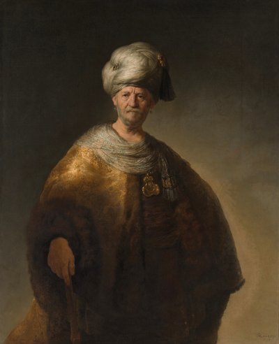 スラブの貴族としても知られている東洋の貴族-レンブラント・ファン・レインによる絵画 作： Johannes Vermeer