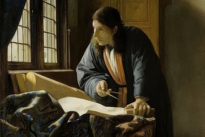 地理学者（詳細）。 1669 作： Jan Vermeer van Delft