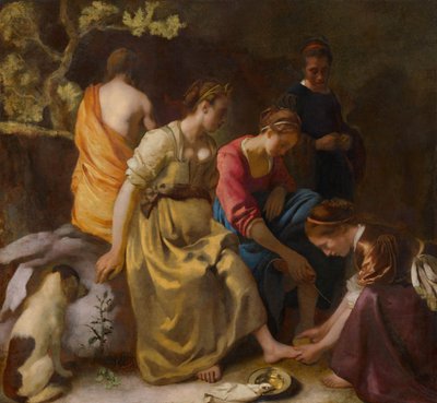 ダイアナとその仲間、1654年頃 作： Jan Vermeer van Delft