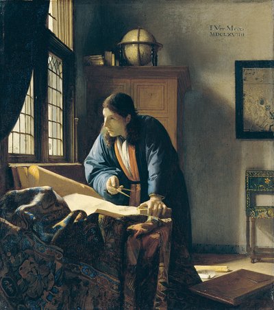 地理学者 作： Jan Vermeer van Delft
