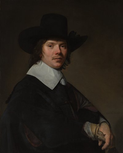ある男の肖像」1645年 作： Jan Verspronck
