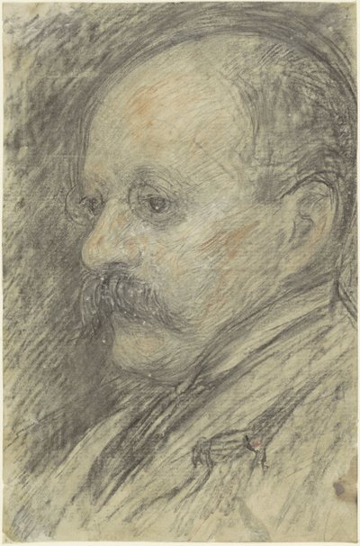 芸術家コーネリス・ヴェスの肖像 (?) 作： Jan Veth (possibly)