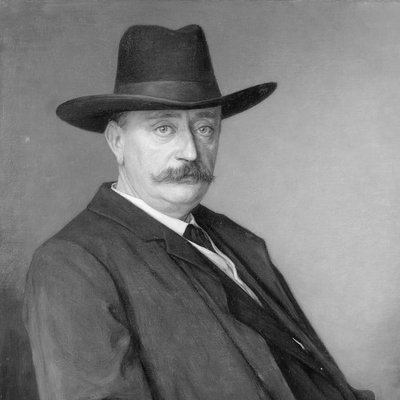 Johannes Martinus Messchaert (1857-1922)。 歌手兼歌の先生 作： Jan Veth (signed by artist)