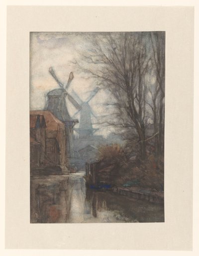 運河のミルズ 作： Jan Veth