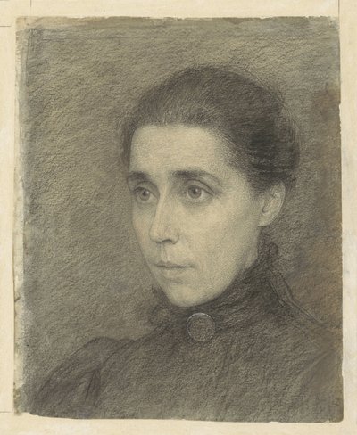 M.ブリュエル・ド・ファヴォージュ夫人の肖像 作： Jan Veth