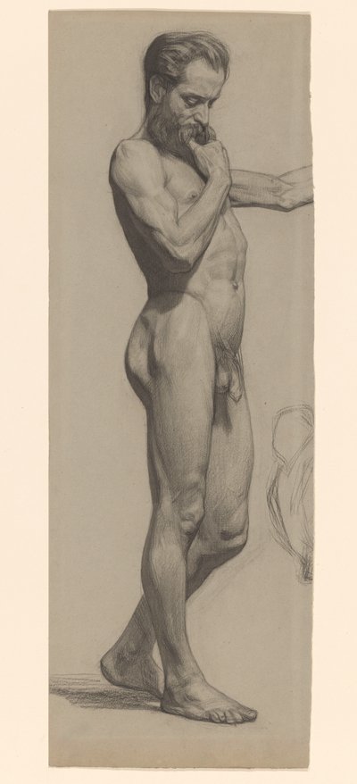 立っている男性ヌード、右向き 作： Jan Veth