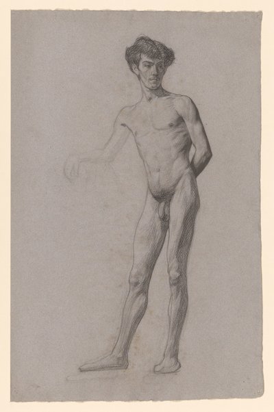 立っている裸の若い男 作： Jan Veth