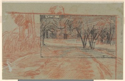 混同された 2 つの風景研究 作： Jan Veth