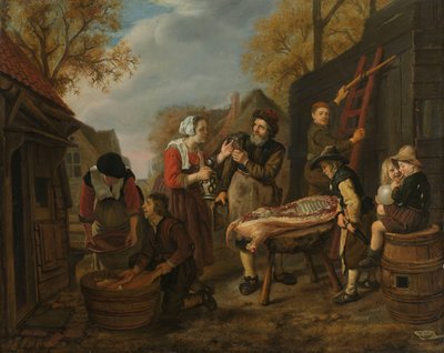 豚の屠殺 作： Jan Victors