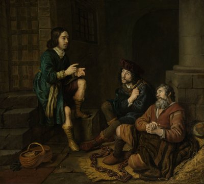 ジョセフ、パン屋と執事の夢を解釈する 作： Jan Victors