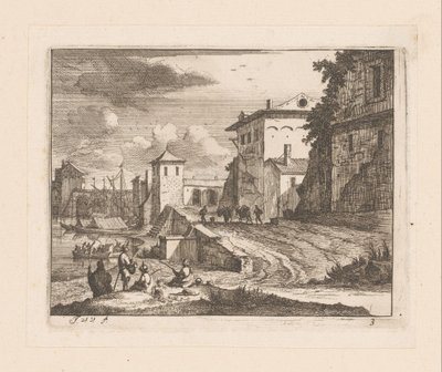 イタリアの港の岸壁 作： Jan Vincentsz. van der Vinne