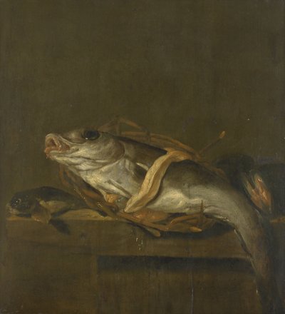 ハドックとホウボウのある静物 作： Jan Vonck