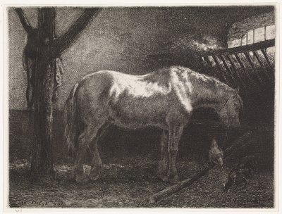 厩舎の馬 作： Johannes Martinus Vrolijk