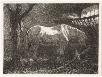 厩舎の馬 作： Johannes Martinus Vrolijk