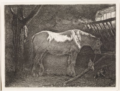 厩舎の馬 作： Johannes Martinus Vrolijk