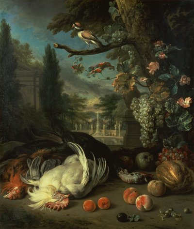 死んだ家禽（キャンバスに油彩） 作： Jan Baptist Weenix