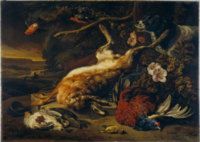狩猟静物 作： Jan Baptist Weenix