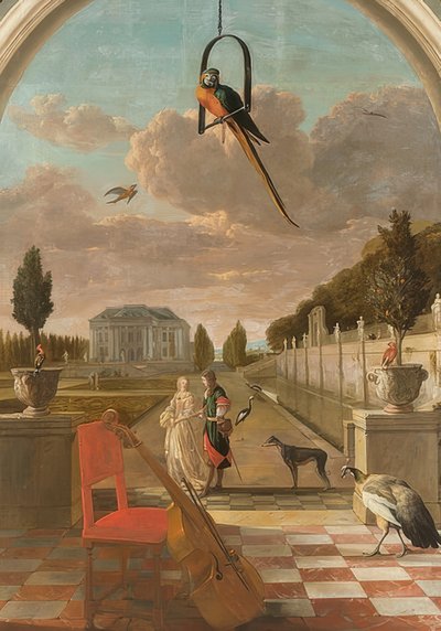 カントリーハウスのある公園 作： Jan Baptist Weenix