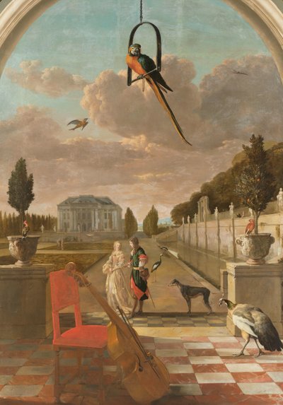 カントリーハウスのある公園 作： Jan Baptist Weenix