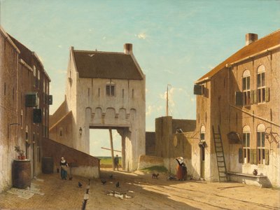 レルダム市の門 1868-70年頃 油彩・カンヴァス 作： Jan Weissenbruch