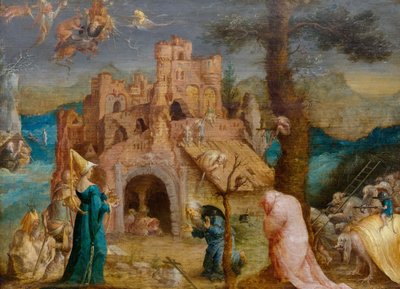 聖アントニウスの誘惑、16世紀の前半。 作： Jan Wellens de Cock