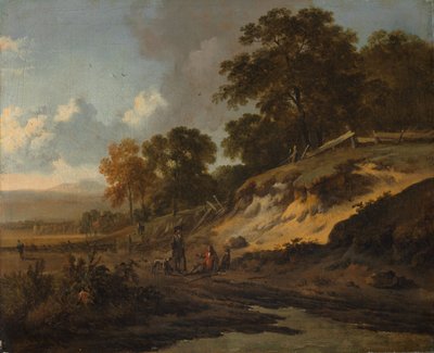 狩人のいる風景》1660-80年頃 油彩・カンヴァス 作： Jan Wijnants