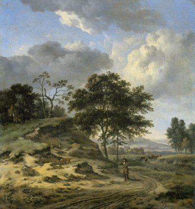 2 人のハンターのいる風景 作： Jan Wijnants