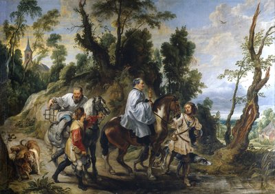 ハプスブルク家と司祭のルドルフ、1625年頃 作： Jan Wildens